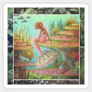 Coral Reef Mermaid Sticker